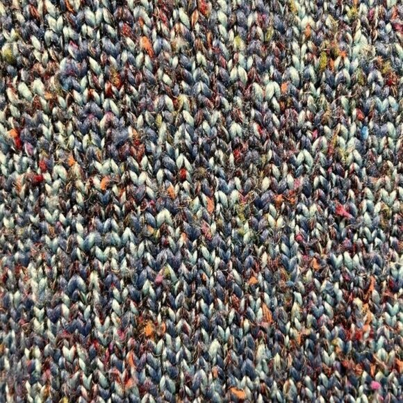 Tabi Blue Turtleneck Asymmetrical Sweater Size S - Picture 5 of 6